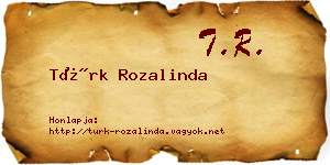 Türk Rozalinda névjegykártya